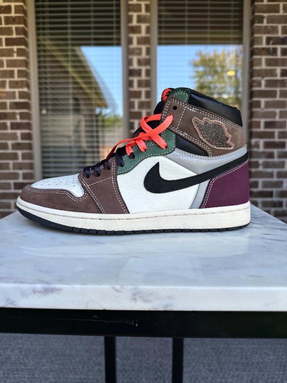 Nike Jordan 1 Retro High OG Hand Crafted Leather DH3097-001 Women 9.5 Men 8 - Picture 7 of 15
